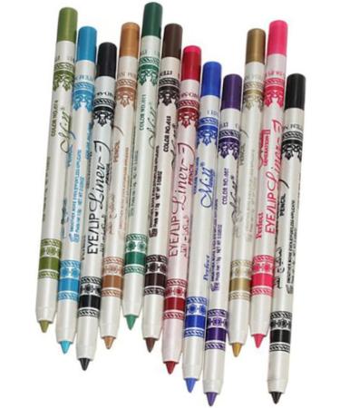 FRCOLOR Eyeliner Pencils 3Pcs 12 Flash Pack Glitter Outfit Eyebrow Pencil 12 Color Eyeliner Pencil Eye Liner Pencils Lip Pencil Cosmetic Makeup Pen Set Mediumx3pcs as shown x 3pcs - Buy Online on GoSupps.com