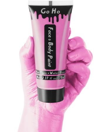 Pink Cream Face Body Paint - 2.37oz 70ml Water Based Makeup for Kids Party, SFX, Cosplay, Halloween - Go Ho Pink Face Painting Kit - Buy Online on GoSupps.com