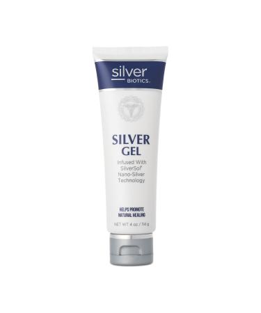 American Biotech Labs - Silver Biotics Solution - Colloidal Silver Gel - Silversol Nano-silver Infused Silver -structured Coloidal Hydrogel - 4 Oz. 20 Ppm Colloidal Silver 4 Ounce (Pack of 1)