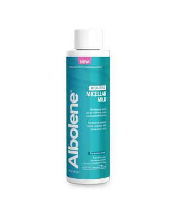 Albolene Micellar Milk Face Cleanser  Micellar Water Alternative  Makeup Remover and Cleansing Balm with Hyaluronic Acid  10 fl oz - Buy Online on GoSupps.com