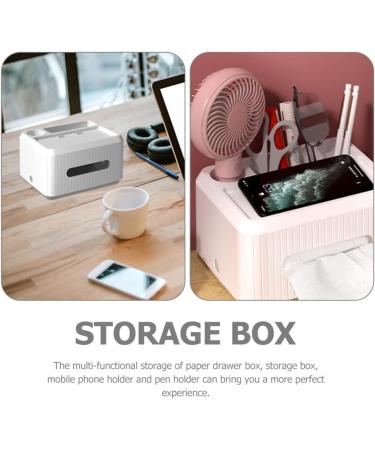 Elegant Face Tissue Box Cover Holder - Makeup & Bathroom Organizer for Vanities & Bedrooms - Buy Online on GoSupps.com