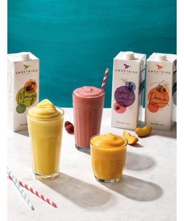 Sweetbird Mango & Passionfruit Smoothie 1L - Vegan-Friendly Exotic Fruit Blend - Buy Online on GoSupps.com