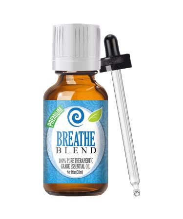 Healing Solutions Breathe Blend Essential Oil - 100% Pure Therapeutic Grade - 30ml - Breathe Oil - Aromatherapy Oils