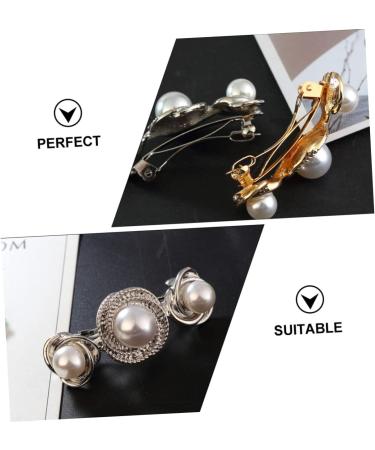 FRCOLOR Girl Hair Accessories Spiral Pearl Clip Fine Clip pearl barrette clips clips barrette large pearl women Women Barrette alloy woman Changchun French Barrette Hair Clips - Buy Online on GoSupps.com