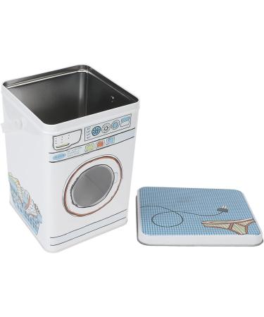 Metal Laundry Room Container Laundry Powder Metal Box Large Capacity Metal Laundry Detergent Canister Container for Storing Washing Tablets Blue - Buy Online on GoSupps.com
