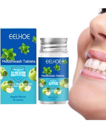 Mundwater Tabs - Fresh Breath & Sustainable Mouthwash with Green Apple Flavor | Easy to Use International Shipping - Buy Online on GoSupps.com