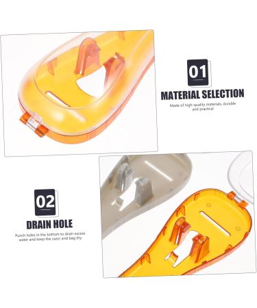 Buy Wofashpuret 3-Piece Razor Storage Box | Travel Case & Safety Holder for Manual Shaving | Clip-On Razor Covers & Carrier Bag - Buy Online on GoSupps.com