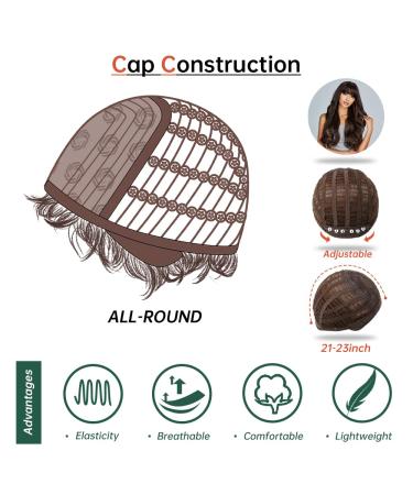 Testar Dark Brown Long Wavy Wigs for Women - Natural-Looking Synthetic Curly Ponytail Wig for Daily & Party Use - Buy Online on GoSupps.com