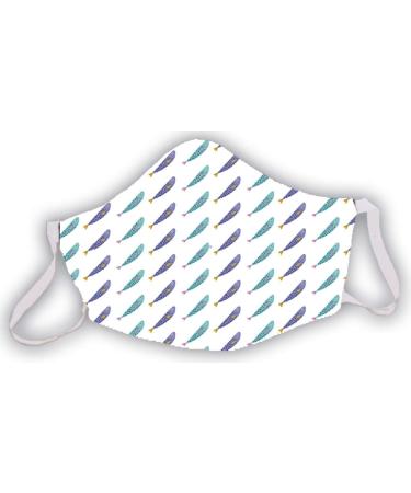 Reusable mask with print "Fish" beautiful colors original and elegant