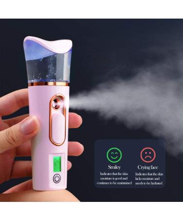 FANTEXY Nano Facial Mister with Skin Analyzer & Moisture Tester - Portable Mini Cool Face Mist Steamer for Eyelash Extensions & Hydration - Buy Online on GoSupps.com