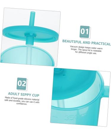 5pcs Elderly Feeding Mug Set | Leak-proof Nursing Straw Cups | Bedridden & Disabled Care | Spillproof Training Tumbler | Exclusive Bluex5pcs - Buy Online on GoSupps.com