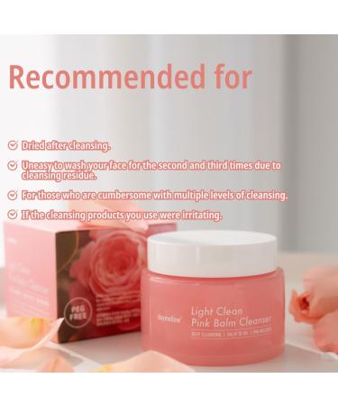 Light Clean Pink Balm Cleanser 3.04 fl. oz - Best Makeup Remover Balm to Oil Double Cleanse Gentle Face Wash for All Skin Types - International Shipping Available - Buy Online on GoSupps.com