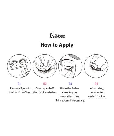 Ing Lashtoc Pre-Glued Natural Look Eyelashes - Long-Lasting & Reusable 3 Pair Pack | Made in Korea - Buy Online on GoSupps.com