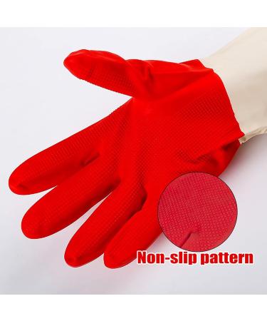 KKRAUS 3 Pairs Reusable Cleaning Gloves Non-Slip Laundry Rubber Gloves for Cleaning and Housework Gloves Kitchen Gloves Dishwashing Gloves (Color : Red Size : Medium) Medium Red - Buy Online on GoSupps.com