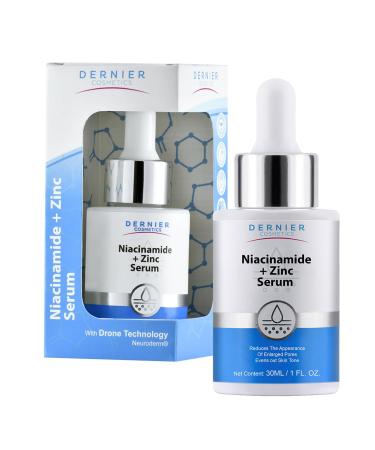Dernier Niacinamide 10% + Zinc Serum Skin Care Dark Spot Corrector & Hydrating Face Moisturizer Beauty Products for Glowing Face Pore Minimizer Even Skin Tone Sebum Regulator (1 fl oz) - Buy Online on GoSupps.com