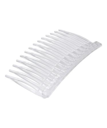 10pcs Transparent Side Combs - Vintage Twist French Hair Clips for Women's Bridal Wedding - Buy Online on GoSupps.com