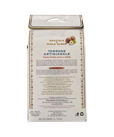 Buy Torroncini with Hazelnuts & Honey from Sardinia - 200g Gift Packaging | Artisan White Nougat & Torrone - Buy Online on GoSupps.com