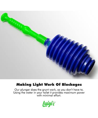Luigi's Toilet Plunger | The World's Best Unblocker | Snake Design Bathroom Plungers | Clog & Blockage Remover - Buy Online on GoSupps.com