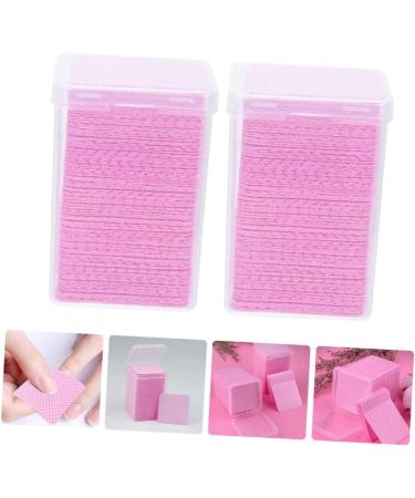 FRCOLOR 1200 Pcs Lint-Free Nail Towels | Pure Cotton Cleaning Paper | Anti-Clogging | 4.8x4.8cm | Pink | Perfect for Nail Salons & At-Home Use - Buy Online on GoSupps.com