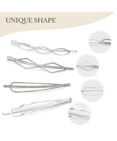 12 Pcs Geometric Pearl Hair Clips Set - Minimalist Hair Styling Jewelry for Women | Wedding Hair Barrettes Accessories - Buy Online on GoSupps.com