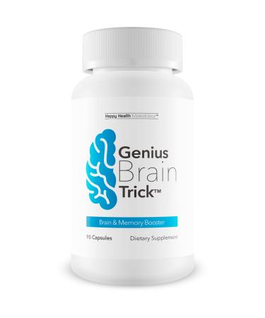 Genius Brain Trick - Our Best Memory Focus Supplement for Brain - Natural Memory Enhancing Supplements - Focus & Clarity - Healthy Alpha Brain Support Supplement Improve Focus and Brain Function