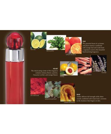 Perry Ellis 360 Red 3.4oz EDT Spray 6oz Body Spray 3oz Shower Gel 7.5ml EDT Spray Men 4 Pc Gift Set - Buy Online on GoSupps.com