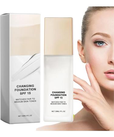  Ceprznvey Color Matching Foundation Color Changing Concealer Face Liquid Concealer Tinted Moisturizer 30 ml Color-Changing Concealer Hydrating and Full-Coverage Tinted Moisturizer for Even Skin Tone - Buy Online on GoSupps.com