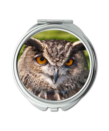 YENDOSTEEN Mirror Compact Mirror a owls habitat I see you pocket mirror portable mirror