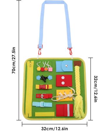 Yuehuamech Fidget Book for Dementia Patients | Sensory Blanket for Alzheimer's | Anxiety Relief and Mental Stimulation - Buy Online on GoSupps.com