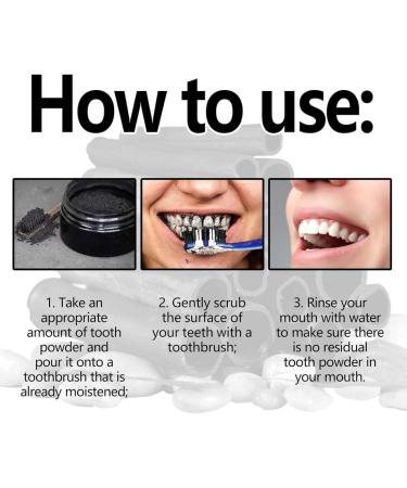 Natural Charcoal Teeth Whitening Powder | Coconut Activated Carbon for Bright White Teeth | Eco-Friendly Tooth Whitening Solution - Buy Online on GoSupps.com