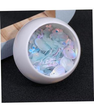 NUOBESTY 4 Packs Sequin Flowers Sequin Shapes Diy Pearls Spacer Beads Sequins Accessories Macaron - Buy Online on GoSupps.com