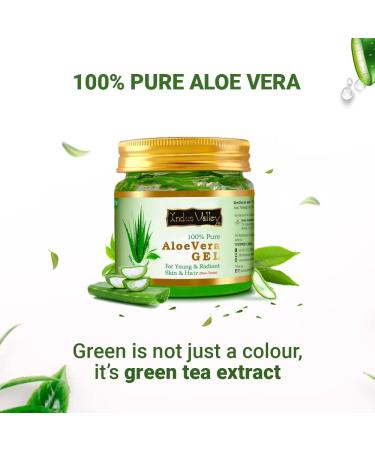 INDUS VALLEY 100% Pure Aloe Vera Gel - 175ml (5.92 Fl Oz) - Natural Skin & Hair Care - International Shipping Available - Buy Online on GoSupps.com