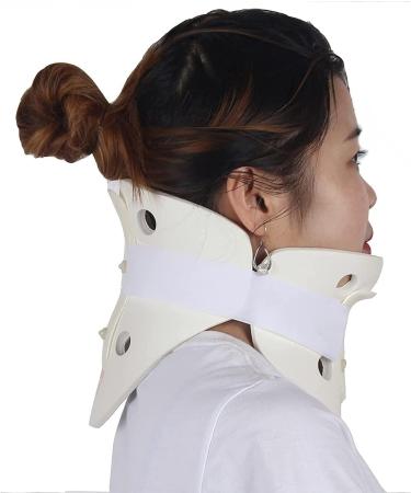 Buy JLASDR White Neck Brace - Cervical Traction & Support | Foam & Rubber Immobilizer for Pain Relief - Buy Online on GoSupps.com
