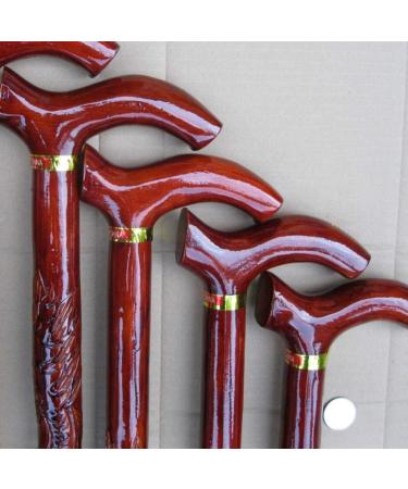 Wooden Walking Stick Solid Cane Disabled& Elderly Lightweight Non- Slip Solid Wood Canes Men& Women Hiking Wood Walking Sticks Mountaineering Crutch Red Wine 88Cm - Buy Online on GoSupps.com