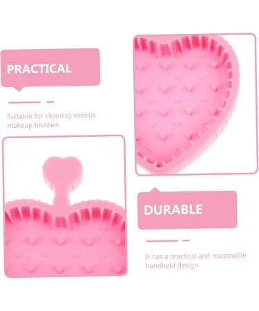 SOESFOUFU Makeup Brush Cleaning Pad Beauty Brush Cleaning Bowl Brush Cleaning Mat Silicone Dryer Cleaner Makeup Gadgets Makeup Cleaning Mat Brush Cleaners Guangdong Silica Gel Make up 12x9cm Pink - Buy Online on GoSupps.com