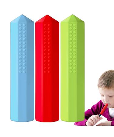 Crybar pencils 3-part sensory chewing pencil meter set colored sensory pencil chews silicone-kau pencil frames pencils for party gifts