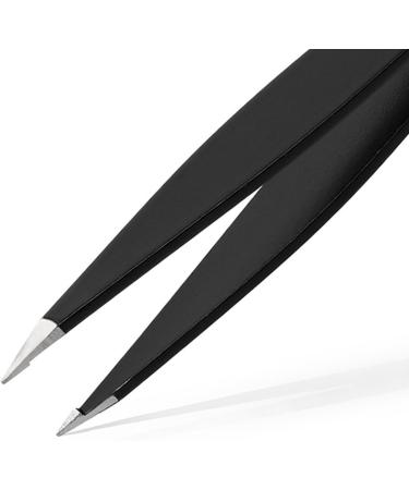 Buy Premyo Precision Eyebrow Tweezers for Ingrown Hair & Splinters - Professional Stainless Steel Rustproof with Case | International Shipping - Buy Online on GoSupps.com