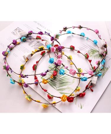 Enkarl LED Flower Crown 12Pcs - Light Up Headband for Women & Girls, Wedding, Party, Christmas, Festival - Buy Online on GoSupps.com
