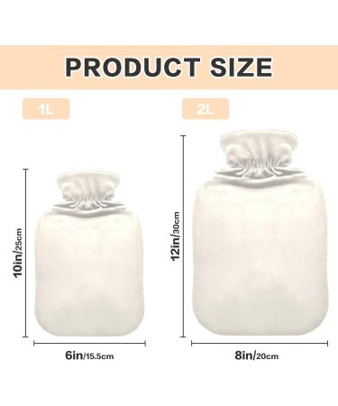 Oarencol Cute Fox Hot Water Bottle 2L - Transparent Pain Relief for Cramps & Comfort - Buy Online on GoSupps.com