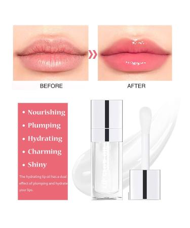 MXYWO Plumping Lip Oil 6ML - Transparent Hydrating Lip Tint & Nourishing Balm - Buy Online on GoSupps.com