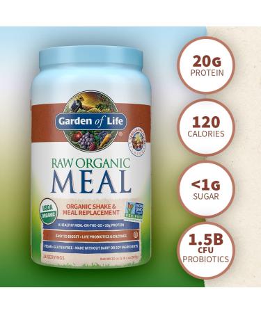 Garden of Life RAW Organic Meal Shake - Vanilla Spiced Chai 32 oz (907 g) | Meal Replacement - Buy Online on GoSupps.com