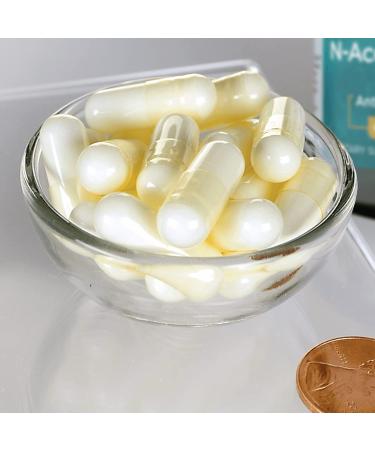 Swanson NAC N-Acetyl Cysteine 600mg Capsules - Antioxidant & Liver Support Supplement - Buy Online on GoSupps.com