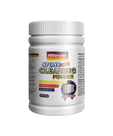 Stone Cleaning Powder - 5.3 Ounce Granite Countertop Cleaner | Stone Stain Remover Granite Cleaner and Polish for Kitchen Bathroom Cleaning Supplies Pisole