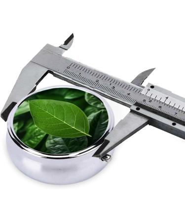 Green Leaf Nature Portable Metal Pill Box - Round Mini 3-Compartment Organizer for Small Pills | Travel-Friendly Design | Durable & Stylish Black - Buy Online on GoSupps.com