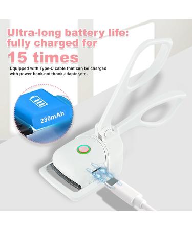Heated Eyelash Curler with Two-Speed Temperature Control - Long-Lasting Curl for Thick and Sparse Lashes - Buy Online on GoSupps.com