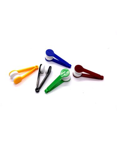 12 Pcs Mini Sun Glasses Eyeglass Microfiber Spectacles Cleaner Soft Brush Cleaning Tool Mini Microfiber Glasses Eyeglasses Cleaner Cleaning Clip (Random Color) - Buy Online on GoSupps.com