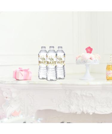 MonMon & Craft Oh Baby Water Bottle Stickers - Gender Reveal, Baby Shower, 1st Birthday Party Supplies (Set of 32) - Buy Online on GoSupps.com