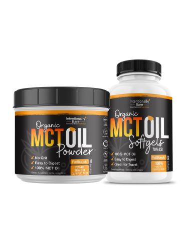 Intentionally Bare MCT Oil Powder (50 Servings) and MCT Oil Capsules Bundle