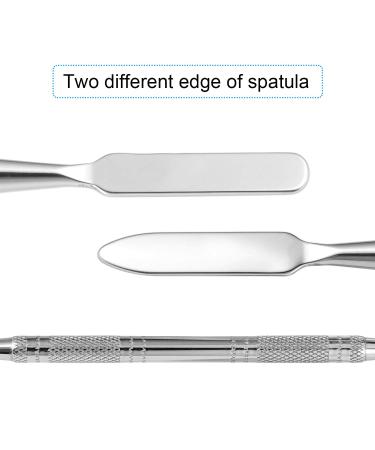 MWOOT Stainless Steel Makeup Palette Set - 2 Sets with Spatula for Pigment & Nail Art Mixing - Buy Online on GoSupps.com