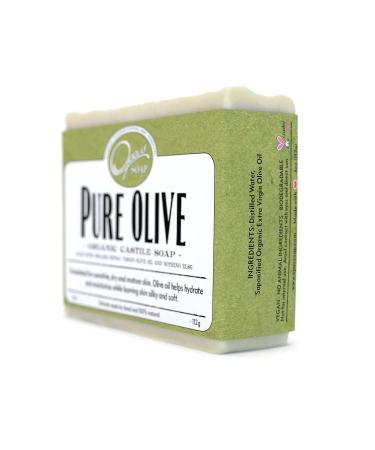 Organic Pure Olive Castile Soap with Extra Virgin Olive Oil - Hypoallergenic, Moisturizing, Anti-aging for Sensitive & Mature Skin - Buy Online on GoSupps.com